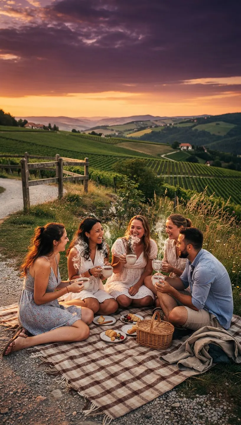 Pohľad na šálku čaju z mučenky s citrusovými plodmi na pozadí